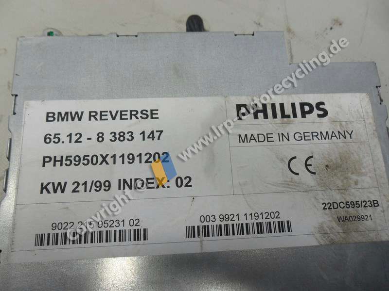 BMW 3-er E46 Coupe BJ1999 original Radio "BMW Reverse" mit Kassette 65128383147